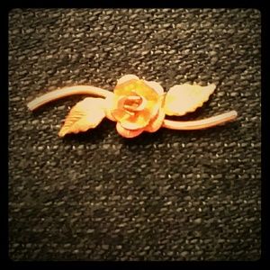 Black Hills Gold Rose pin